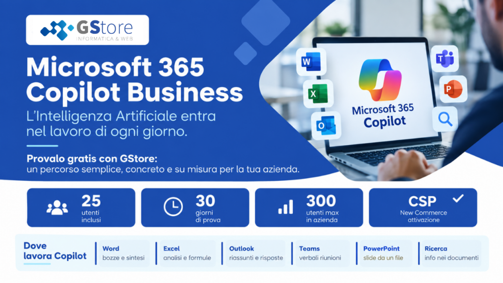 GStore - prova gratuita microsoft 365